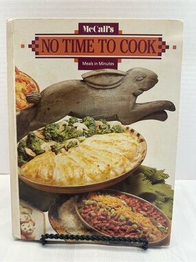 McCall's No Time To Cook Cookbook - Cream & Brown Cover